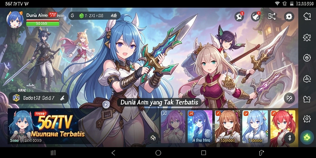 Screenshot gameplay Anime dari aplikasi 567TV.