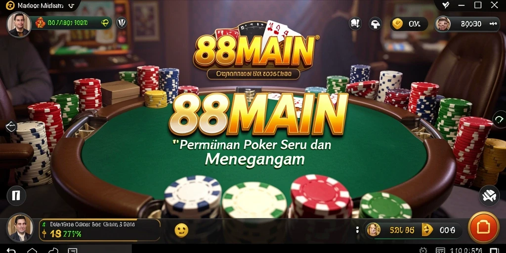 Tangkapan layar dari gameplay Poker yang seru di 88MAIN.