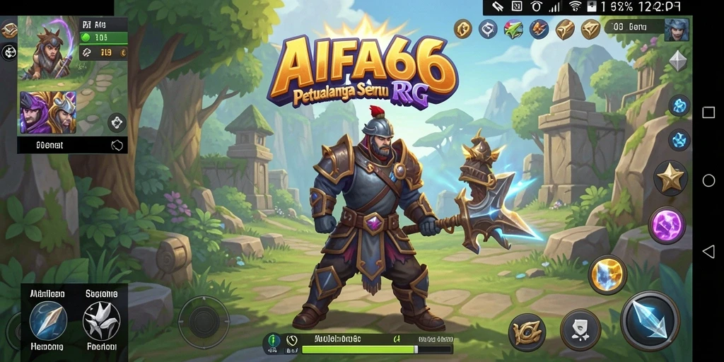 Screenshot gameplay AIFA66 menampilkan pertarungan epik dan grafis menawan.