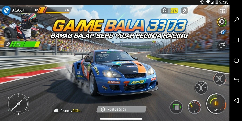 Gameplay menarik dalam balapan di ASIA303 dengan mobil cepat.