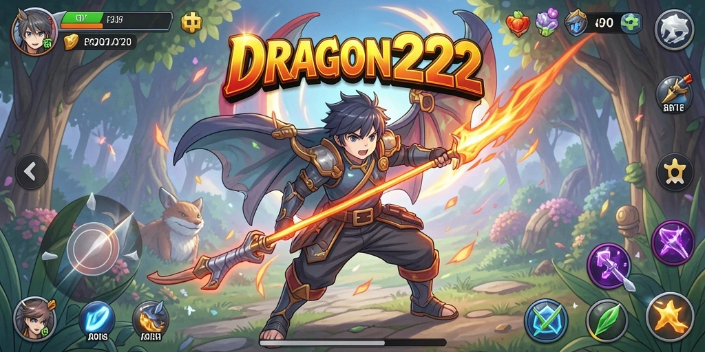 Tampilan gameplay seru DRAGON222 yang penuh aksi Anime.