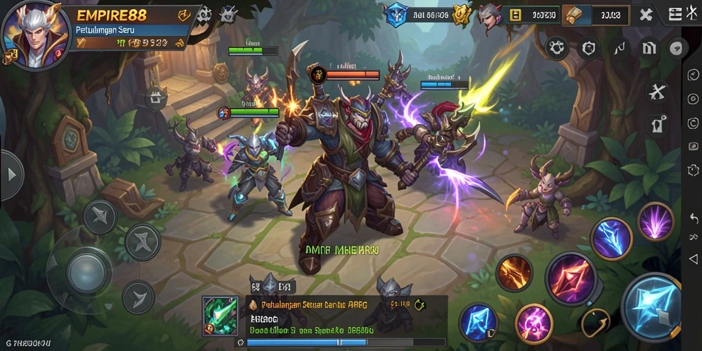 Tampilan gameplay EMPIRE88 yang menakjubkan dalam pertempuran ARPG.