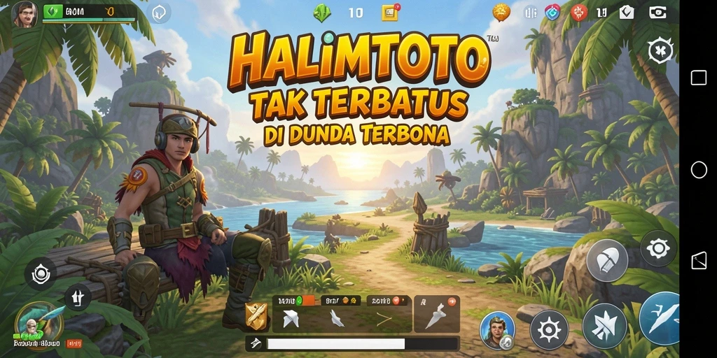 Tampilan gameplay HALIMTOTO yang menawan dalam dunia terbuka.