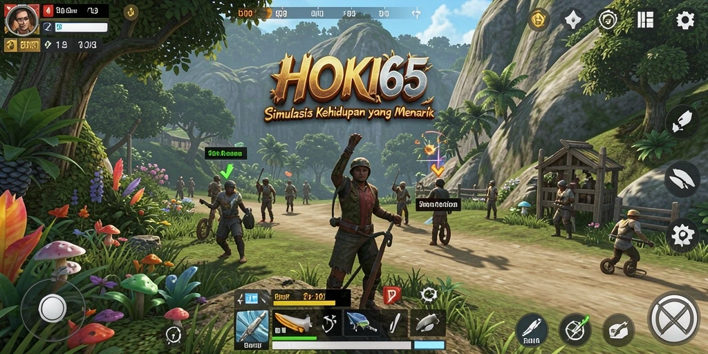 Tampilan gameplay HOKI65 yang menakjubkan dan interaktif.