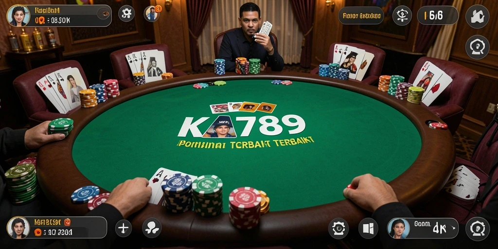 Tampilan gameplay KA789 yang mendebarkan dan penuh aksi poker.