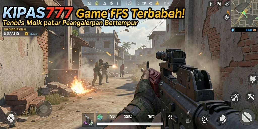 Gambaran aksi mendebarkan dalam KIPAS777 di mode FPS.