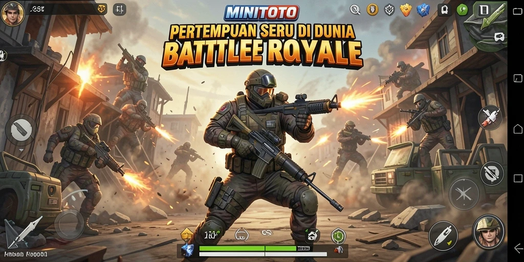 Tampilan menarik dari gameplay Battle Royale MINITOTO.