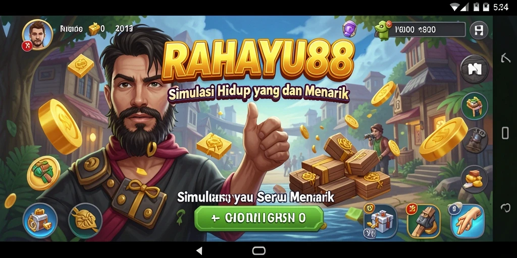 Tampilan gameplay menarik dari RAHAYU88 yang menunjukkan simulasi kehidupan.