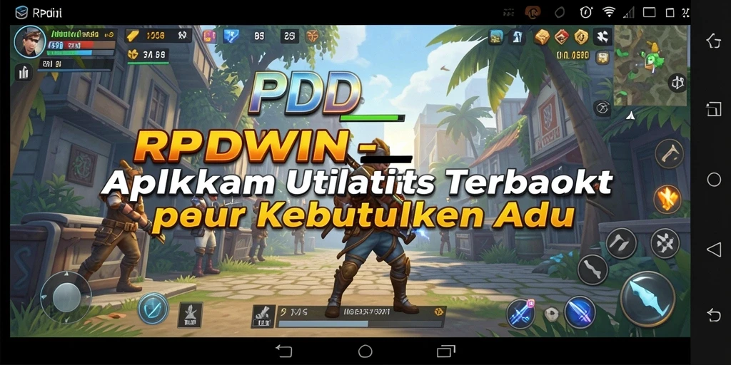 Tampilan antarmuka utama RPIDWIN dengan fitur utilitas yang canggih.