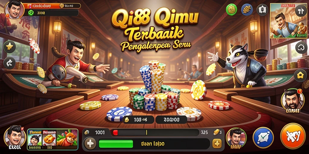 Tampilan gameplay QiuQiu yang seru dan interaktif di X88.